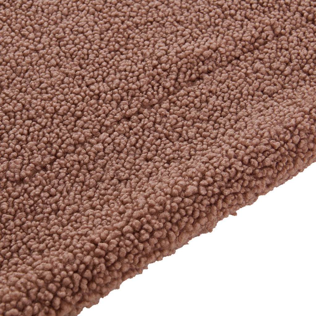 Teddy Dusty Rose 50x60 inch Boucle Throw Blanket