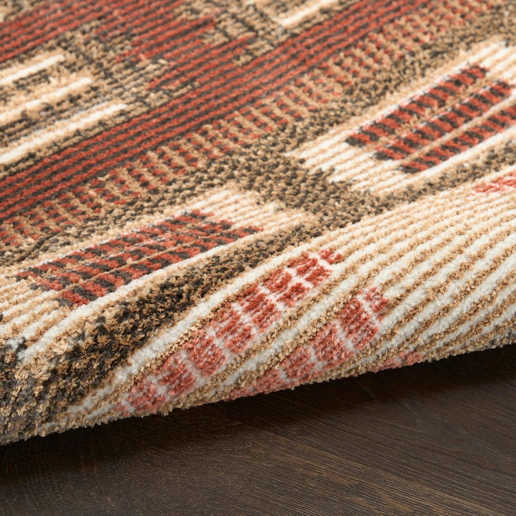 Home Nordic Rust 2' x 6' Area Rug - Easy Clean, Non Shedding, Bed Room, Living Room, Dining Room, Kitchen (6' Runner)