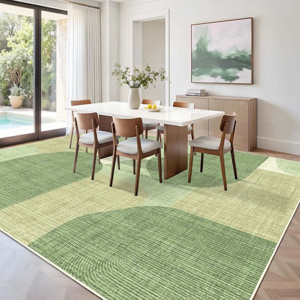 Large Area Rugs Mid Century Modern Washable