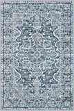 3x5 Entryway Rug Non-Slip Washable Area Rugs, Vintage Floral Kitchen Rugs Blue White, Ultra Soft Pri