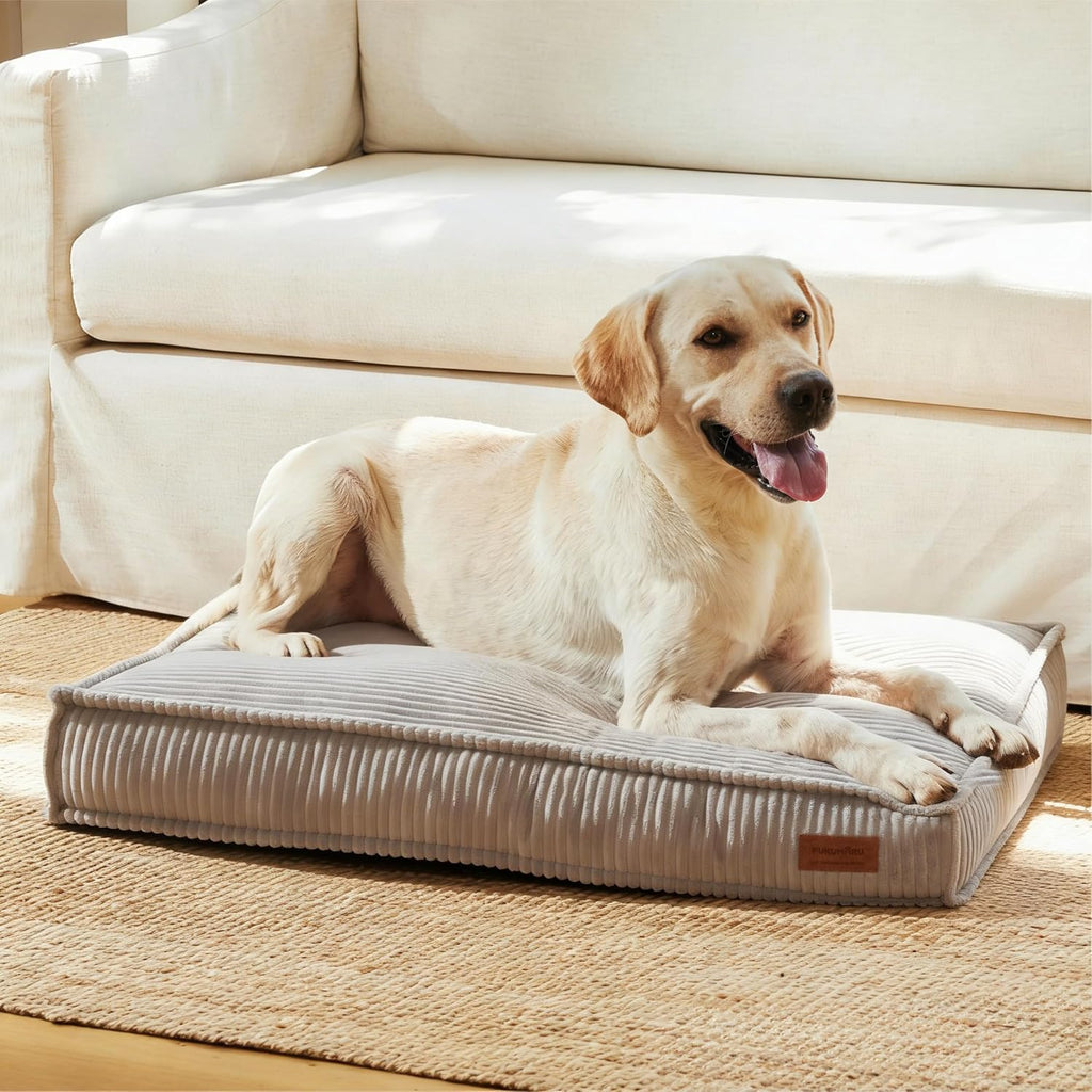 5.5-Inch Thick Dog Bed Mat, Cozy Flat Dog Kennel Bed for Crate