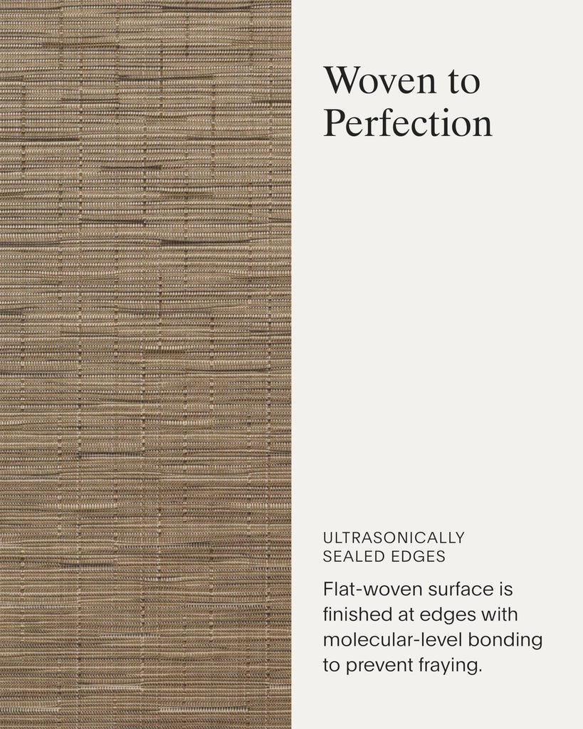 Bamboo Placemats Set of 4, Woven Oval Placemats