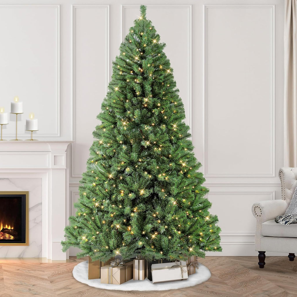 7.5 Foot Pre-Lit Northern Fir Artificial Christmas Tree with 500 Clear Lights, Green