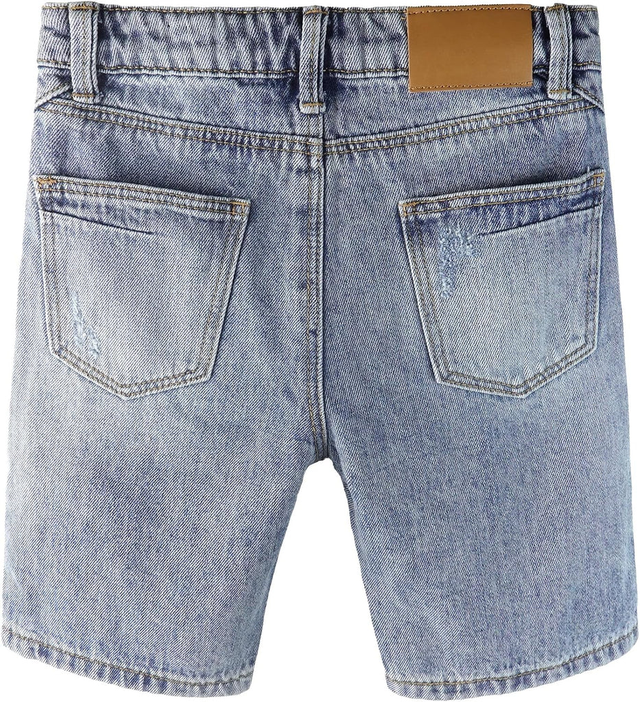 Baby Little Big Boys Ripped Denim Shorts Summer Jeans Half Pants