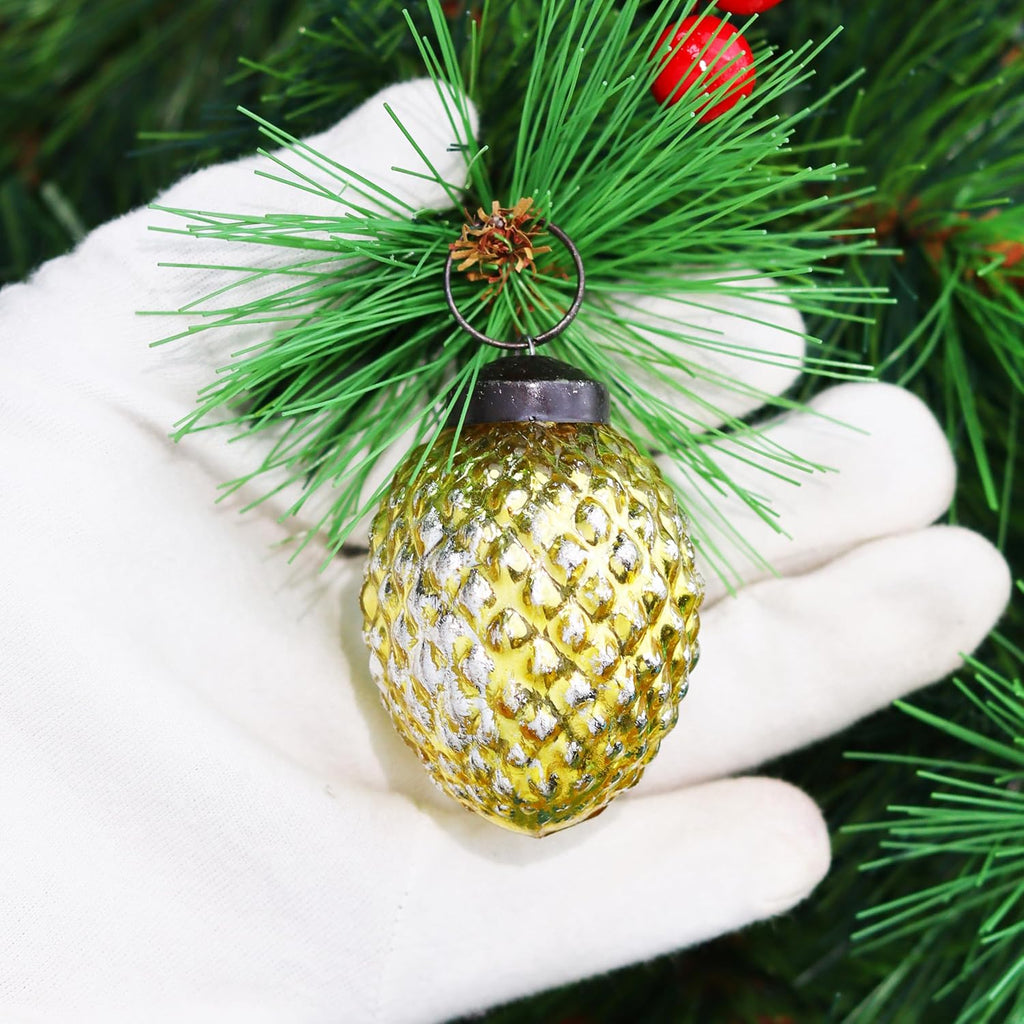 Retro Vintage Unique Large Christmas Ornaments Multi Glass Christmas Balls, Halloween, New Year, Valentine Day - Set of 12