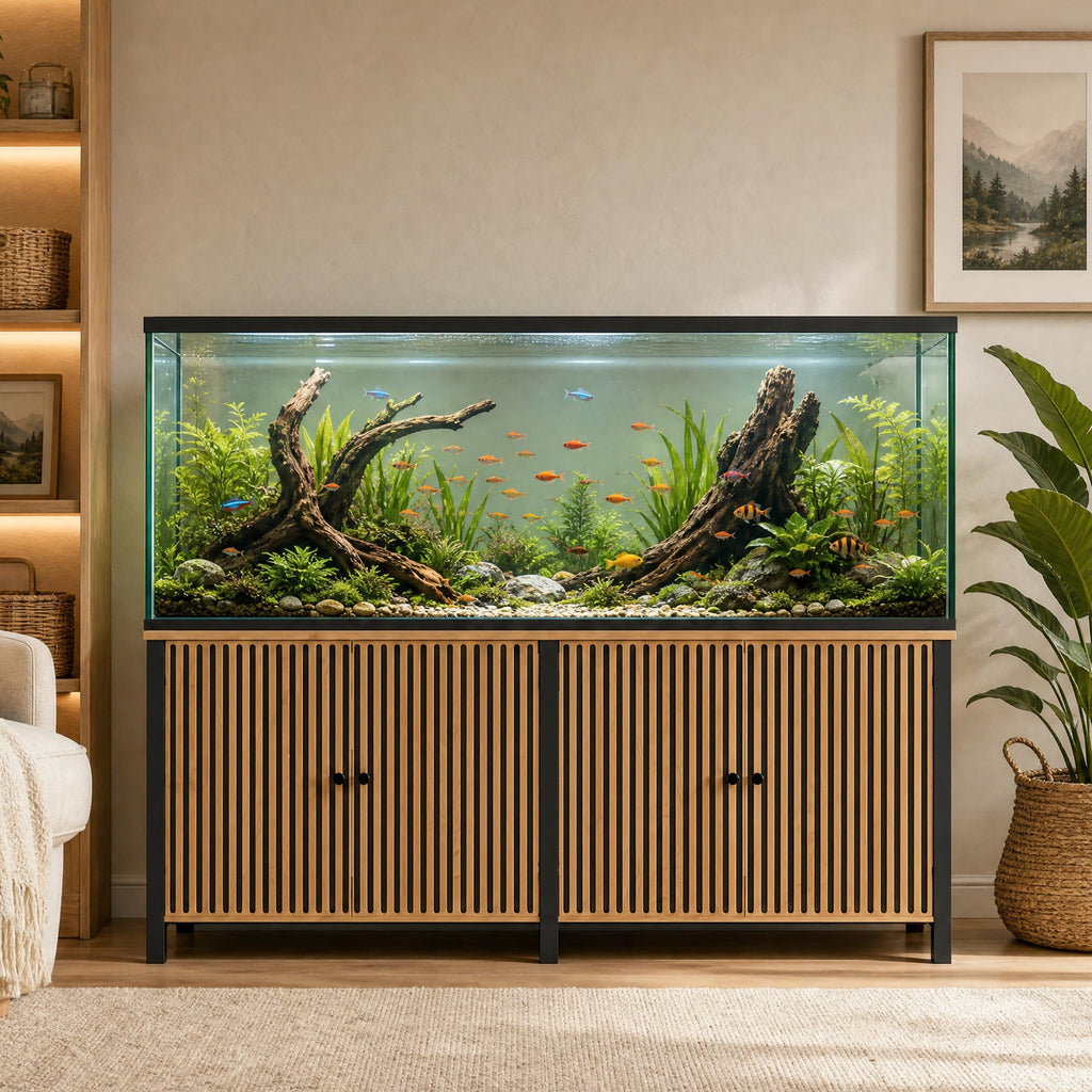 180 Gallon Fish Tank Stand 72x24 Tabletop Aquarium Stand Cabinet