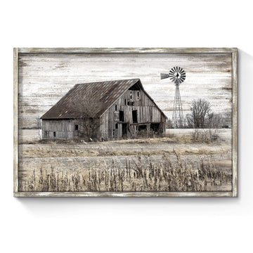 Rustic Farmhouse Picture Framed Wall Art 36"x24"