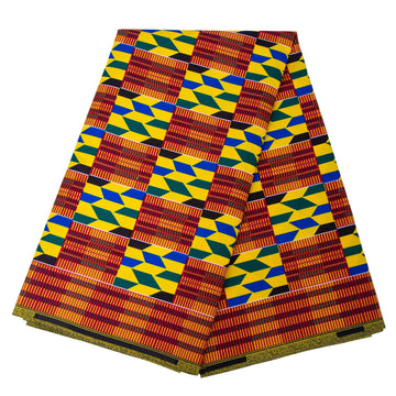 African Fabric 6 Yards Ankara Fabric Tribal Print Kente Cloth for Dashiki Party Dress