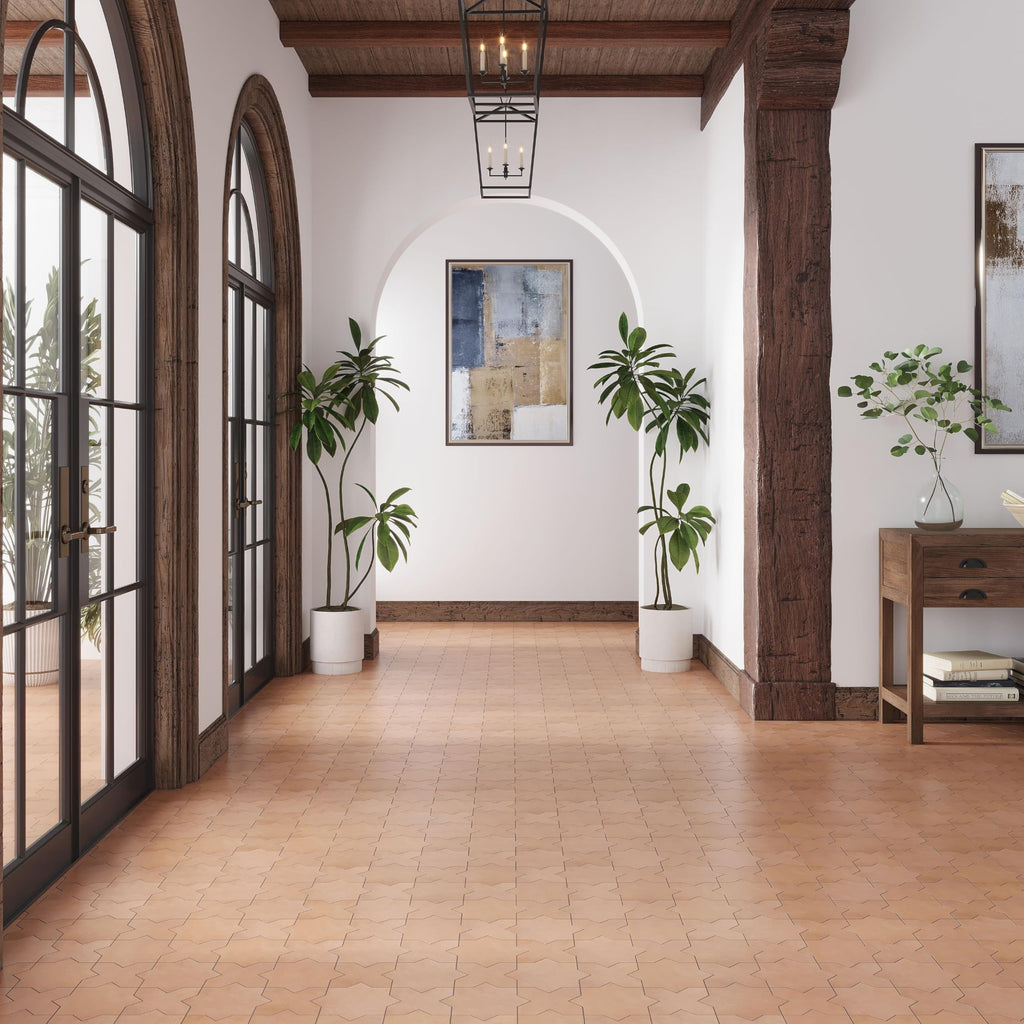 Star Porcelain Tile Terracotta 7x7 Matte 34-Pack