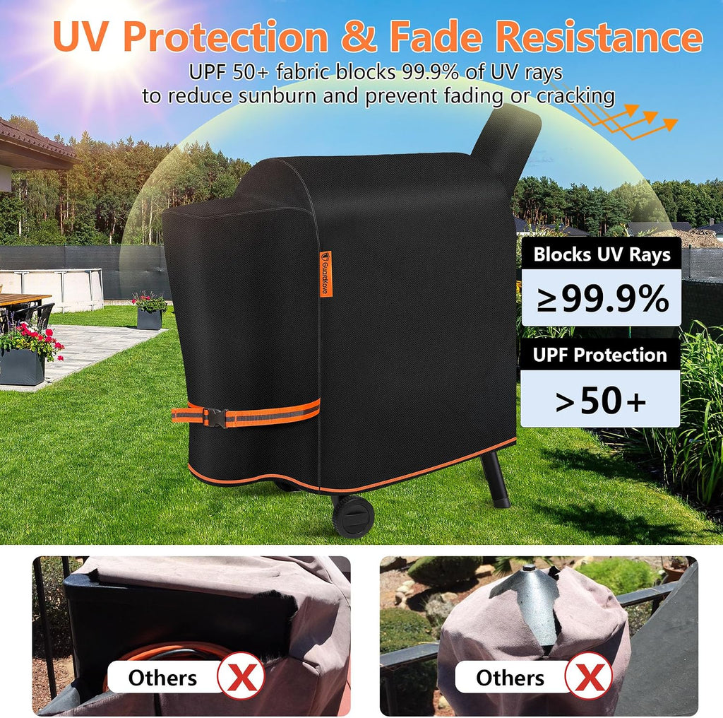 1000D Heavy Duty Grill Cover for Traeger Pro 22/575 Series BAC503 | Waterproof Wood Pellet Smoker Cover, Tear & Fade