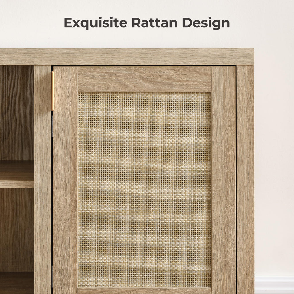 Rattan TV Stand 26" Tall TV Console