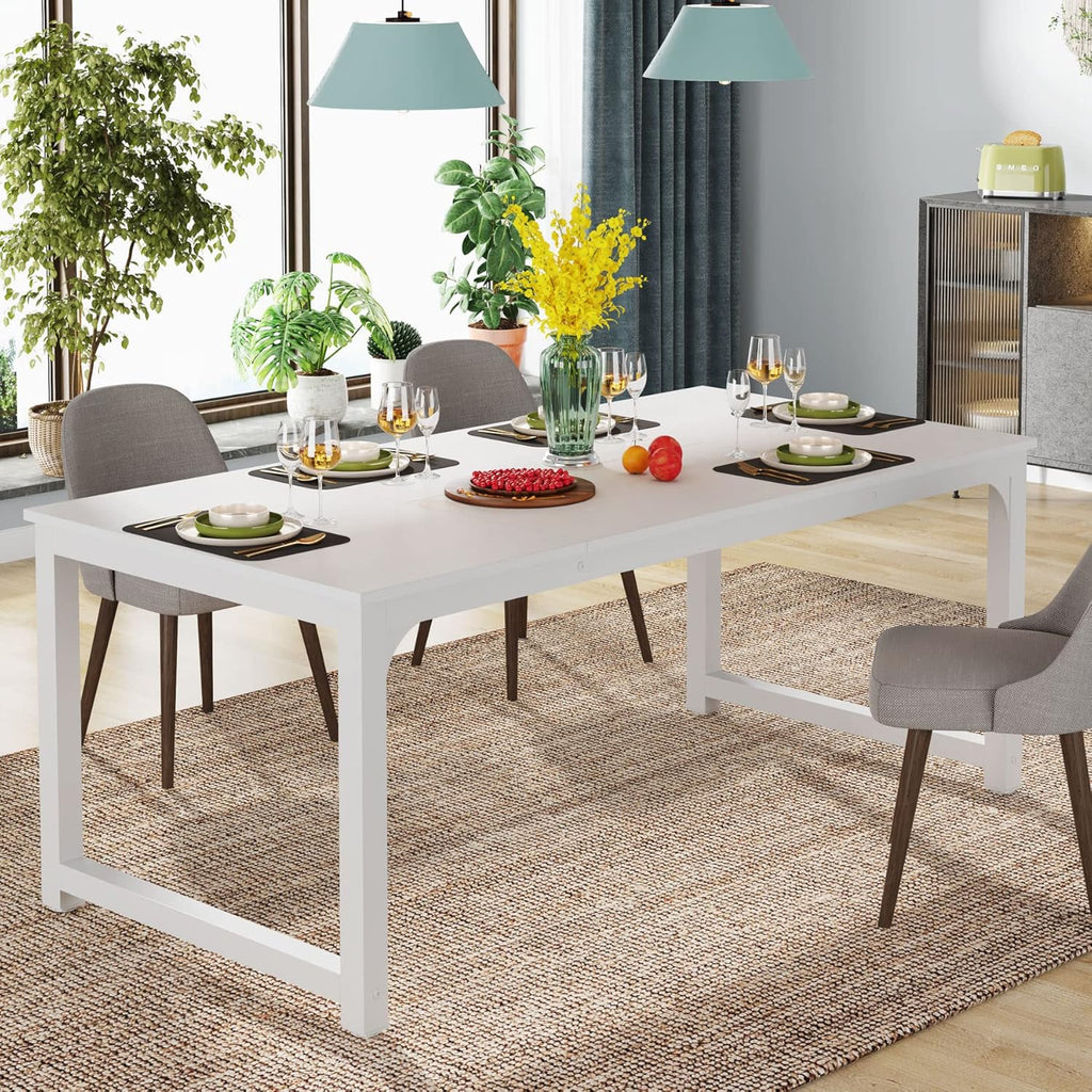 Modern Computer Desk, 63 x 31.5 inch Large Executive Office Desk Computer Table Study Writing Desk Workstation