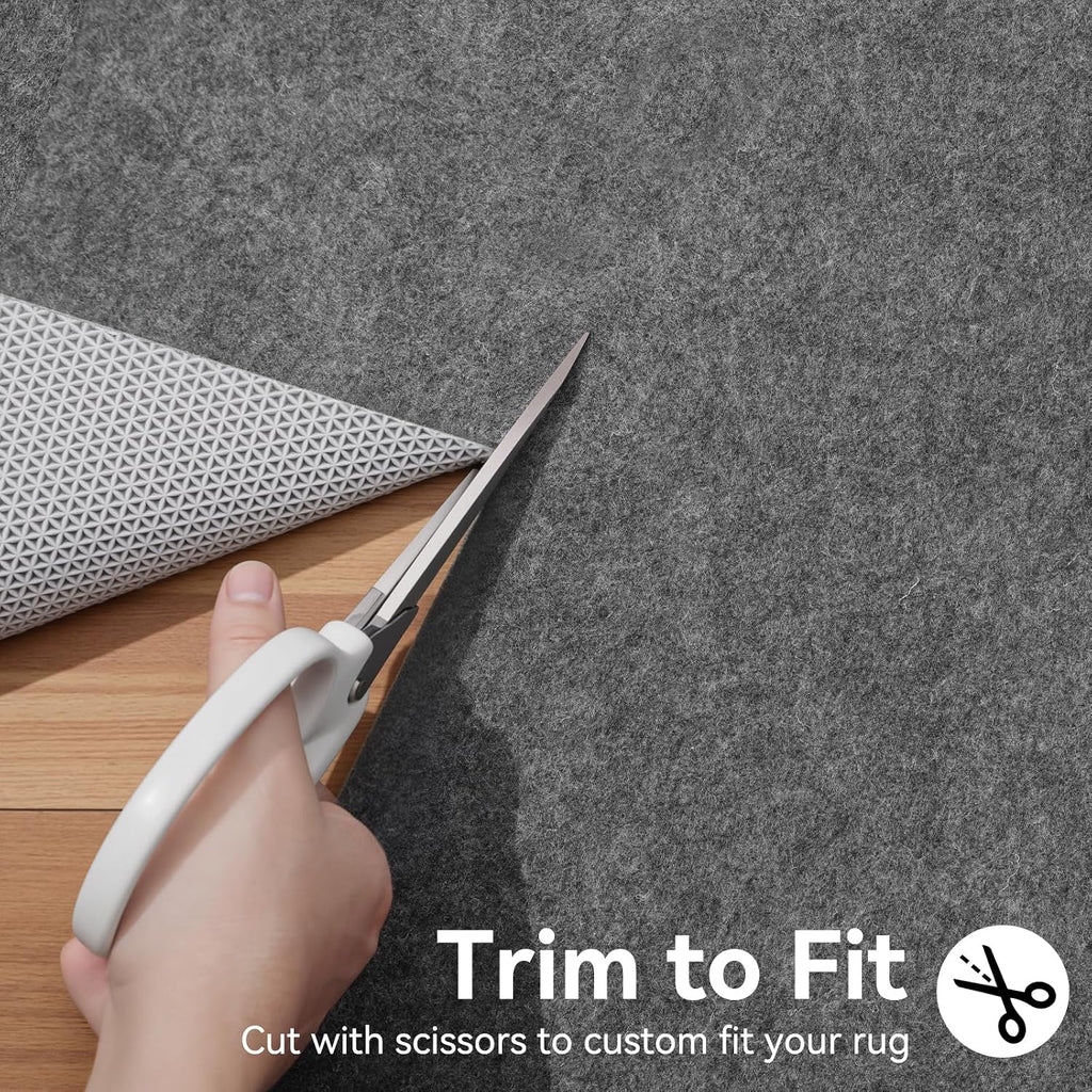 9'x12' Non‐Slip Rug Pad, 1/8" Thick Cushioned - Set of 108