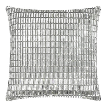 Fifth Avenue Pillow, Velvet Backing, Glass Stones, Dramatic, Hypoallergenic Fiber Insert, for Sophisticated Luxury