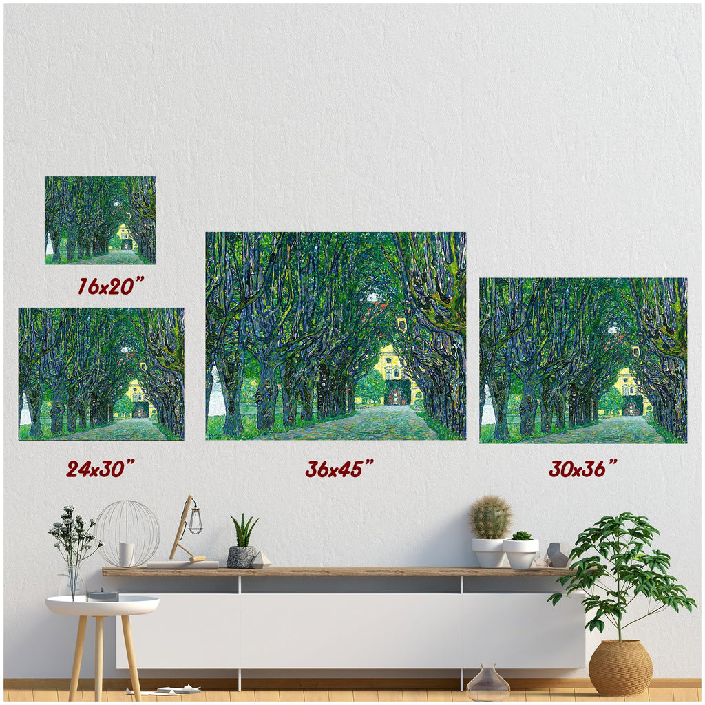 Avenue to Schloss Kammer by Gustav Klimt, Unframed Canvas Poster