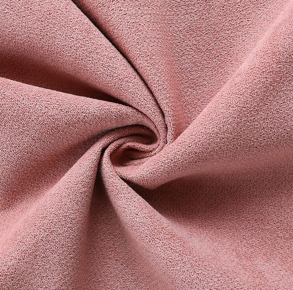 Decorative Dusty Rose Throw Pillow Covers Rustic Farmhouse Super Soft Square Chenille Comfy Solid Cushion Couch Cases