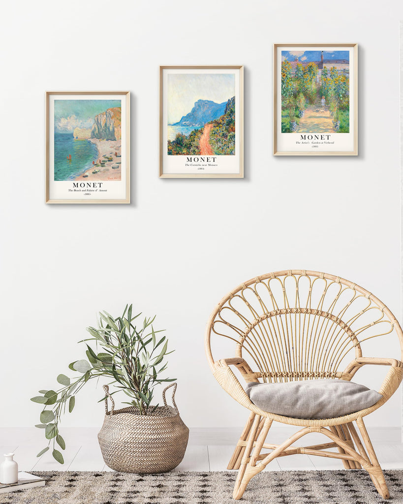 Framed Wall Art, Claude Monet Landscape Canvas Prints Set