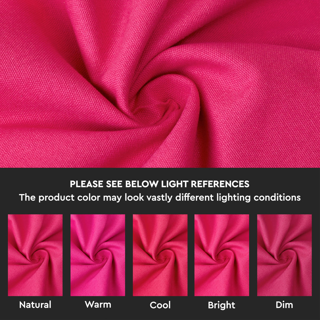 XO Cotton Tablecloth Rectangular 56"x72" Hot Pink