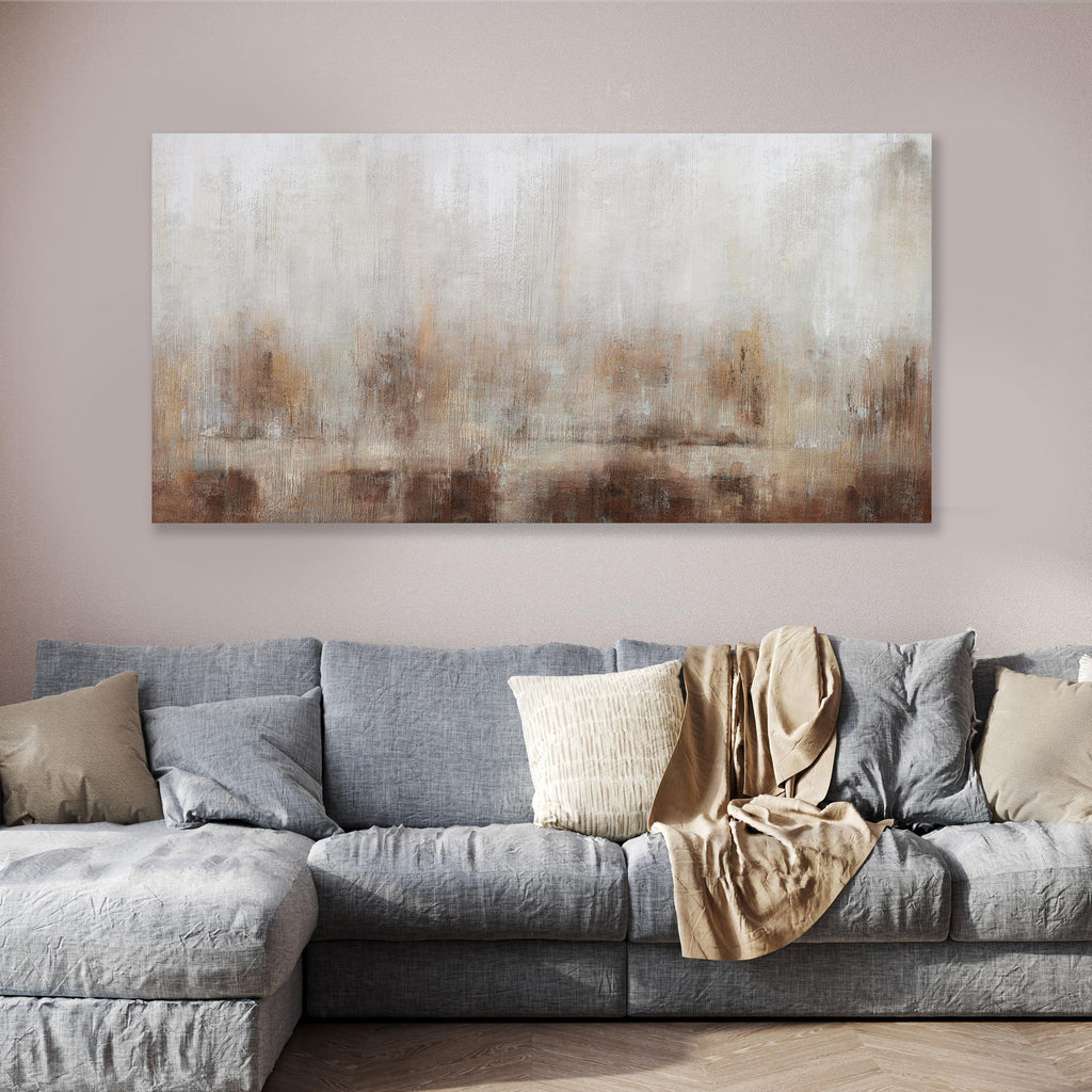Abstract Wall Art Home Decor Wall Brown Canvas Print Wall Art Framed Modern Abstract Artwork Bedroom Dining Room Home