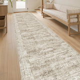 Runner Rug 2'6" x 10' Washable Non-Slip Runner Rugs for Kitchen Bathroom Laundry Room Vintage Ultra 