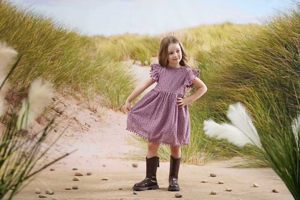 Flower Girl Dress Party Dress Toddler lace Boho Princess Dress