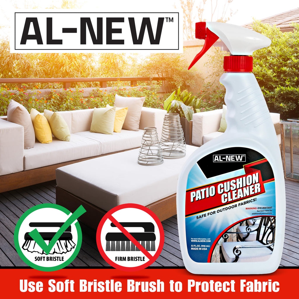 Patio Cushion Cleaner | Safe For Use On Outdoor Fabrics Such As Patio Cushions, Awnings, Furniture Covers, and more