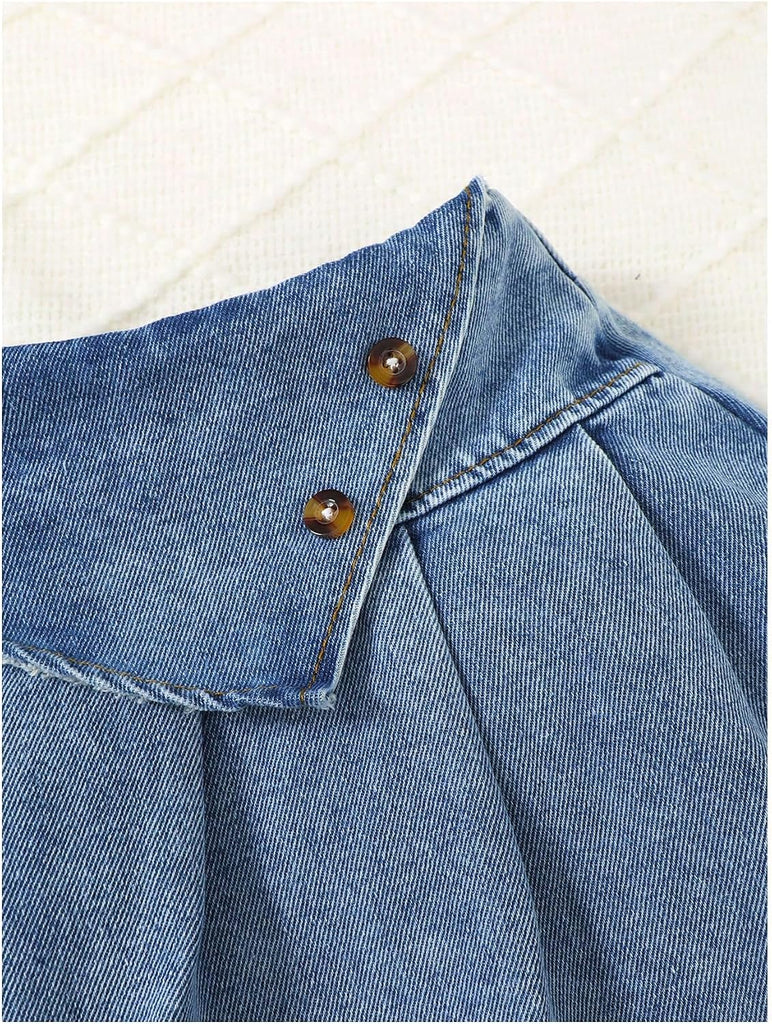 Toddler Baby Girl 2 Piece Cute Outfits Denim Jacket and Skirt