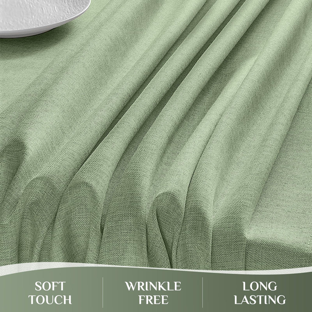 Large Tablecloths Rectangular 120 x 60 inch Linen Textured Table Cloth Outdoor Waterproof, Stain and Wrinkle