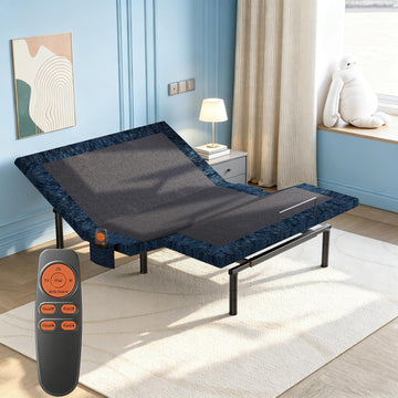 Queen Adjustable Bed Base Quiet Motor Wireless Remote