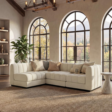 Luxury Modern Sofa, L Shaped Modular Sectional Couch, Deep Seat Sofas, Minimalist Style Comfy Couches Apartment