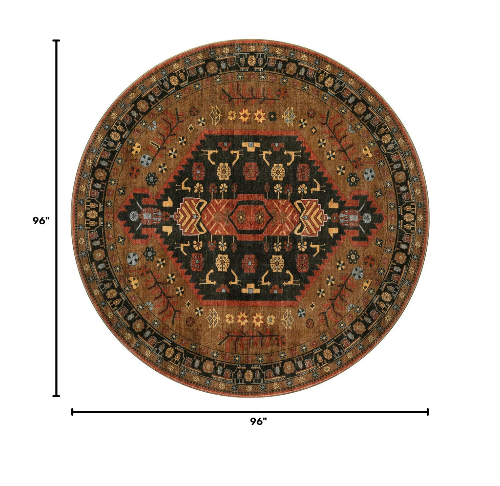 8ft Round Area Rugs, Soft Circle Carpet