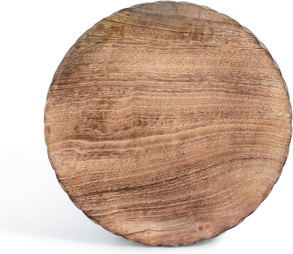 Wooden Round Trivet for Hot Dishes Plates & Pots Holder Hot Pad & Dining Table Décor Cookware Heat - Set of 2