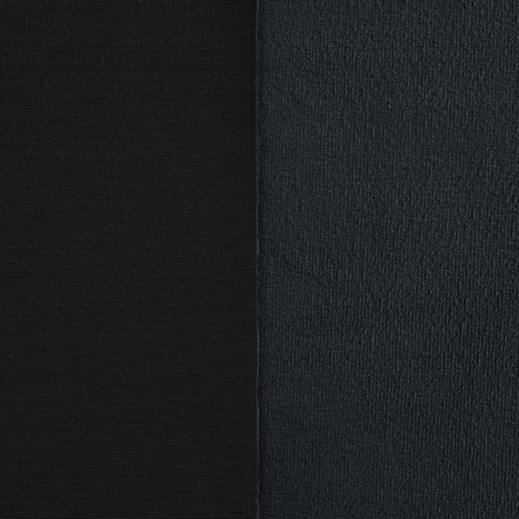 Black Minky Fabric by the Yard, 65" Wide, 1 Yard