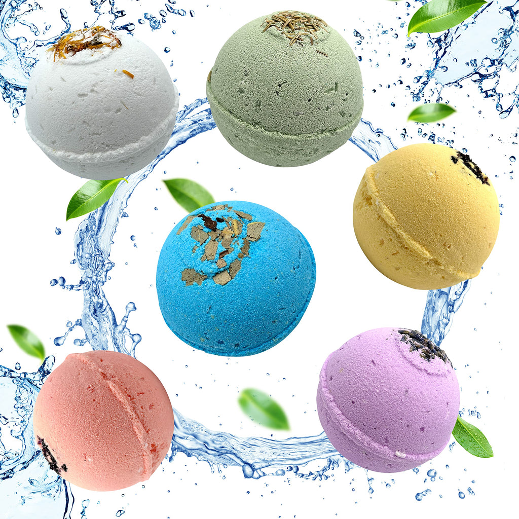 Handmade in USA Organic Bath Bombs Gift Set for Women