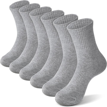 Kids School Athletic Sports Cotton Socks,Teen Girls Boys Crew Socks