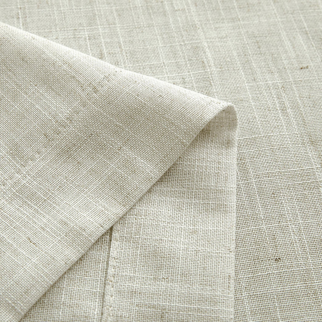 120 Inch Linen Curtains for High Ceiling Living Room Patio Sliding Door, 10 FT Extra Long Floor to Ceiling Semi Sheer