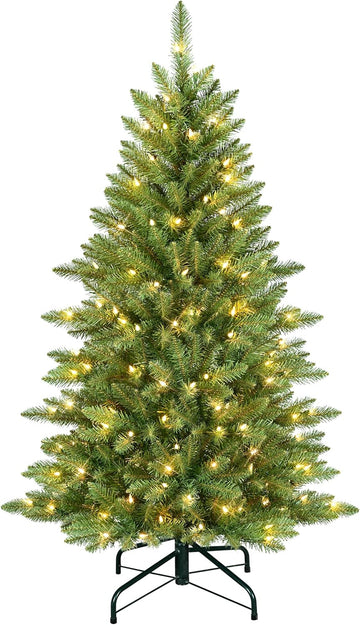 International 4.5ft Pre-Lit Slim Fraser Fir Artificial Christmas Tree