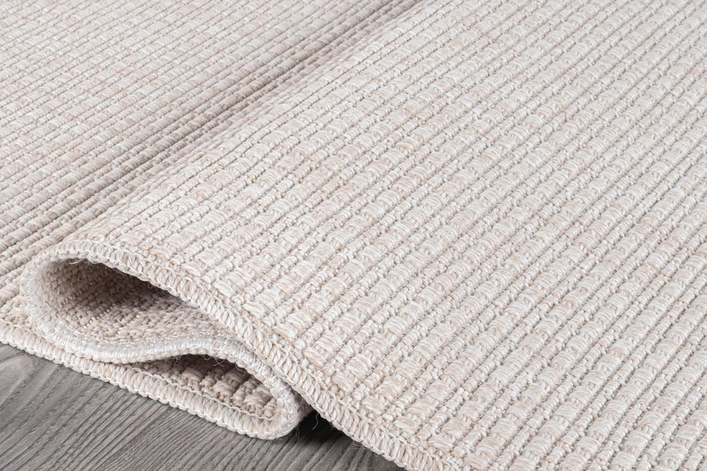 Easy Jute Off White Runner Rug 2x7 Solid Washable Durable Outdoor Indoor Area Rugs for Living Dining Patio Office