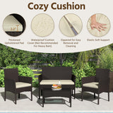 Patio Furniture Set 4 Pieces Conversation Sets