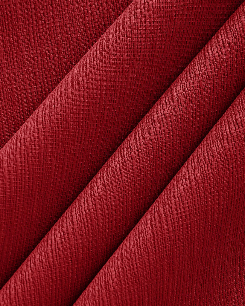 Red Round Tablecloth 60 Inch, 2-Pack Waterproof Slub Textured