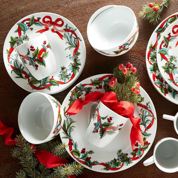 16 Piece Christmas Dinnerware Set