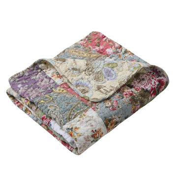 Home Blooming Prairie Quilted Patchwork Throw