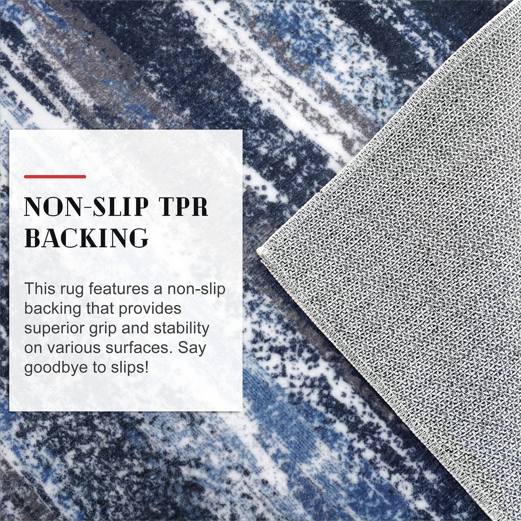 Abstract Washable Runners 2x10 Runner Rug Non Slip