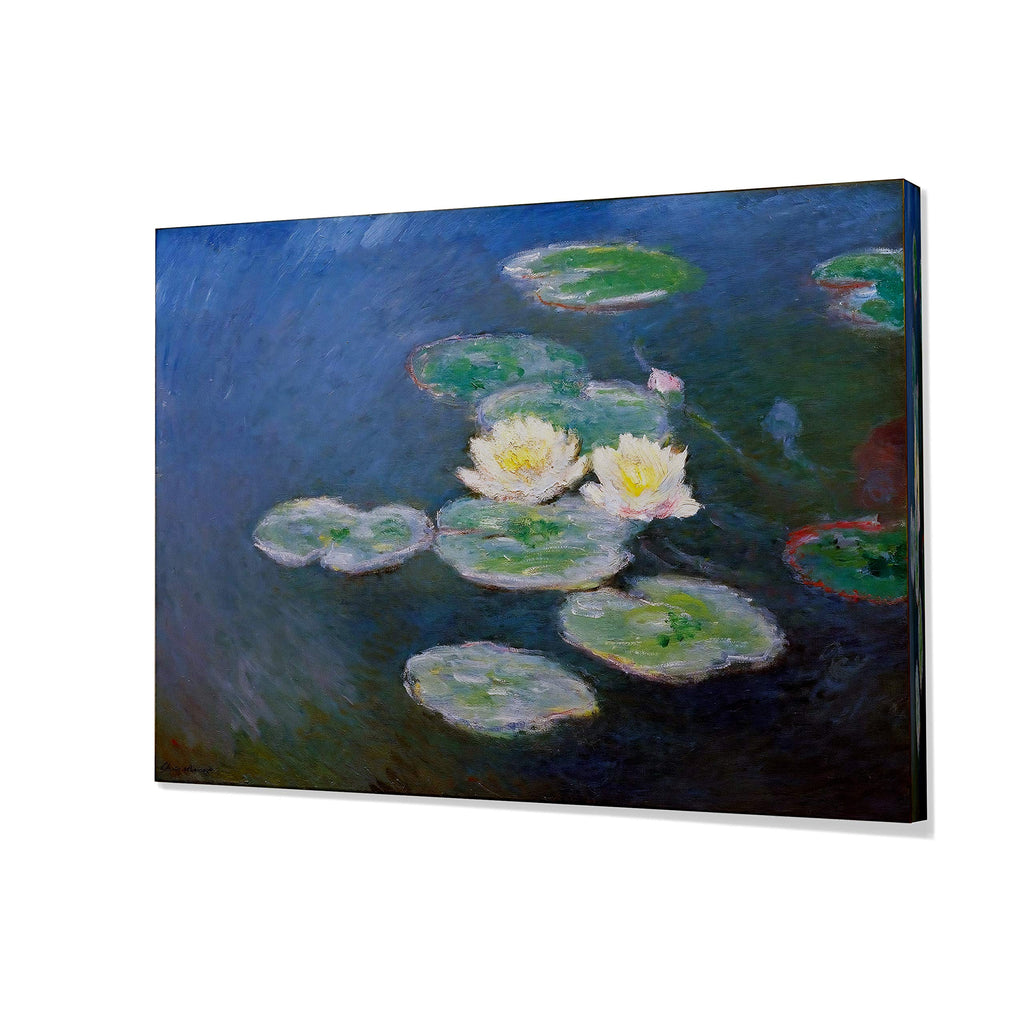 Water Lilies, Evening Effect, 1897 By Claude Monet Canvas Prints Wrapped Gallery Wall Art | Stretched and Framed