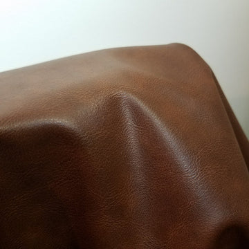 Tan Brown Matte Soft Faux Vegan Leather PU (Peta Approved Vegan) | 4 Yard (144 x 54 inches) Cut by the Yard