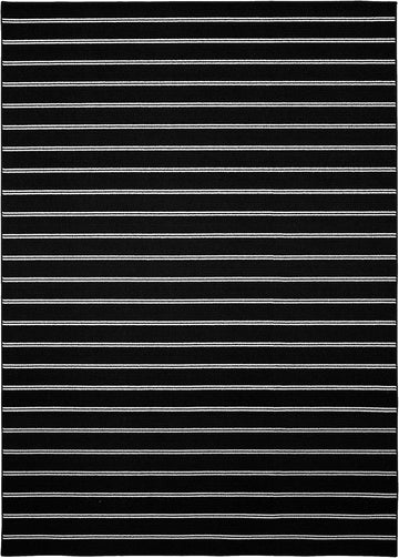 Avery Striped Black/ White Rug Non-Slip, Soft, Stain-Resistant Ideal s & Hallways, Stylish & Durable For