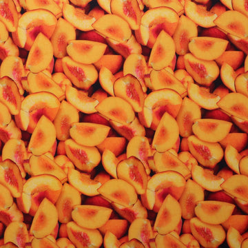 Fruits-Vegetables Cotton, Peaches Cut by The Yard
