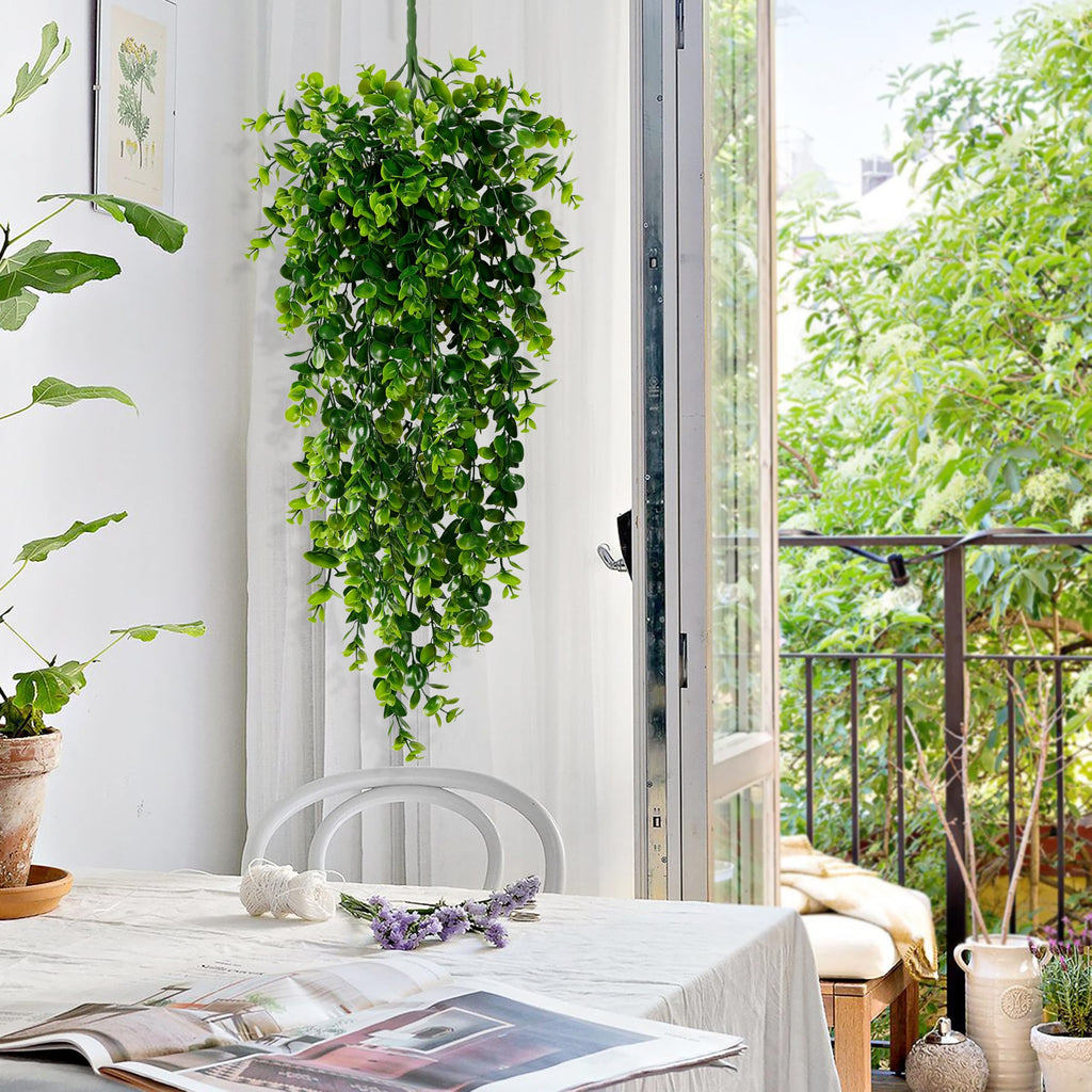 8Pcs Fake Hanging Plants 2.7FT Fake Plants Fake Vines Greenery