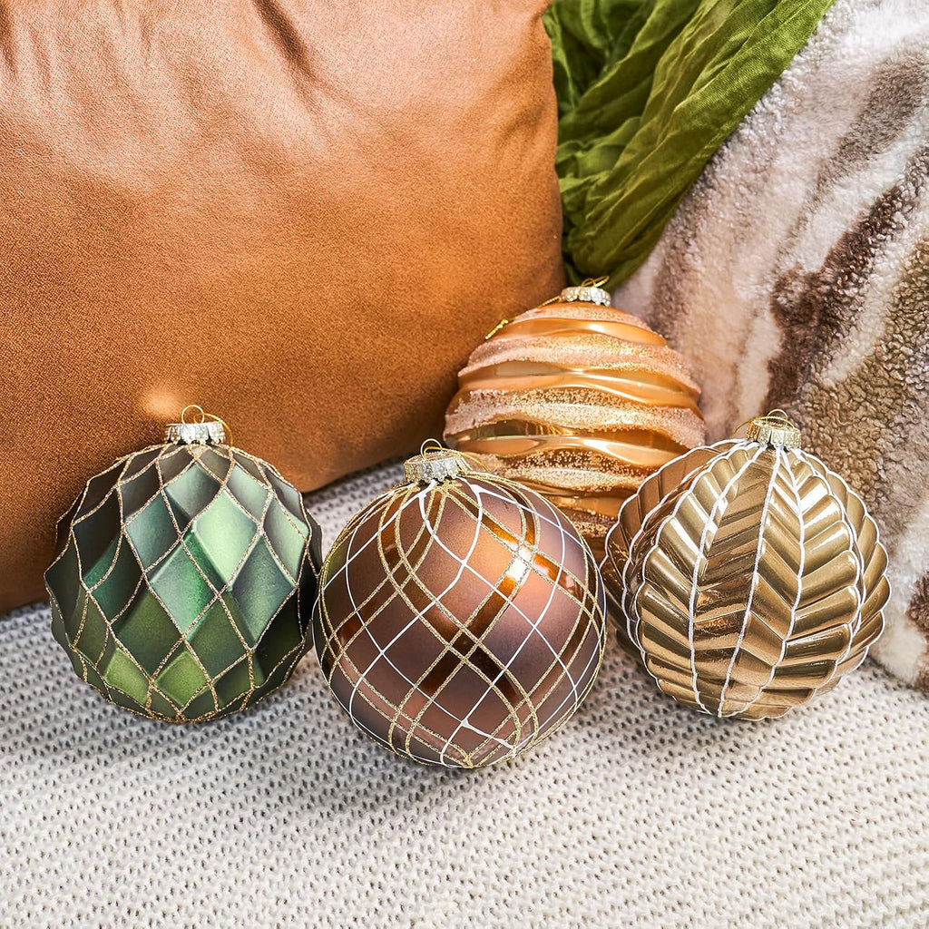Christmas Balls Ornaments Set, 6 inch/150mm Extra Large Shatterproof Plastic Hanging Bulbs for Xmas Tree Decorations