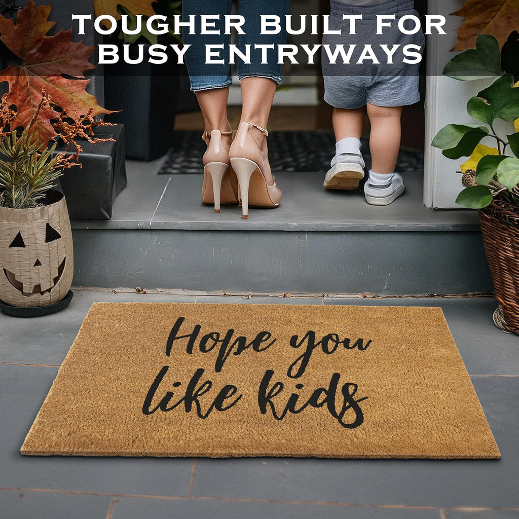 Hope You Like Kids Doormat 30x17 Inch, Funny Door Mat Outdoor, Funny Welcome Mat for Front Door | Funny Home Decor